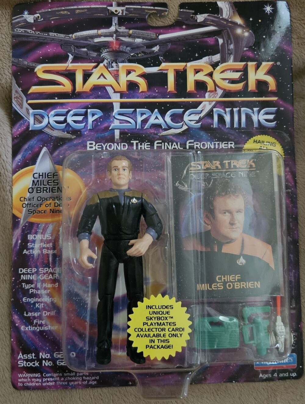 Star Trek Deep Space Nine Chief Miles O'Brien Action Figure - Black/Gold